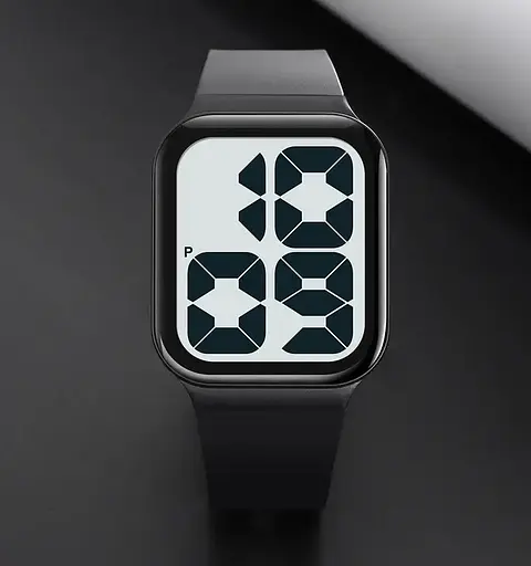 Годинник цифровий наручний Skmei 1995 (Чорний з білим) - фото 5