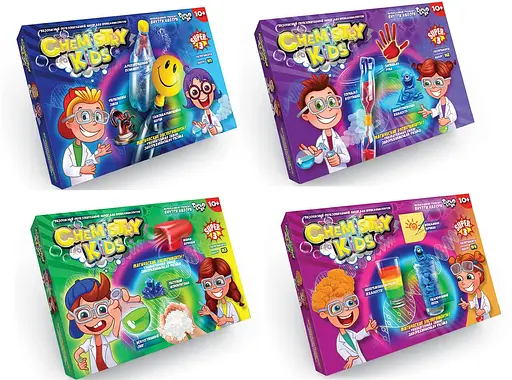 Набір для дослідів Chemistry Kids, економ (українською/російською), Danko Toys - фото 5