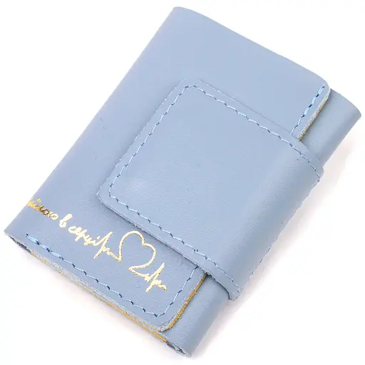 Женское кожаное портмоне Grande Pelle 7.5х10х2 см acs0024164 - фото 1