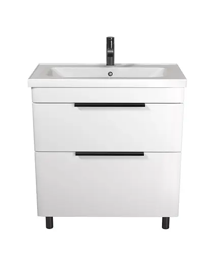 Тумба Мойдодир Iris 80 з умивальником Fenova 80 Білий - фото 4