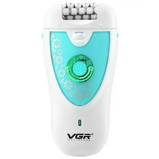 Женский эпилятор и бритва VGR V-722 (2 насадки) Бирюзовый с белым - фото 8