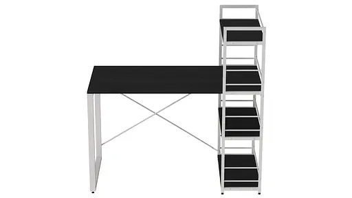 Письмовий стіл Ferrum-decor Серії Конект з етажеркою 75x120x60 білий ДСП Сосна Кембра 16мм (FRD-104229) - фото 4