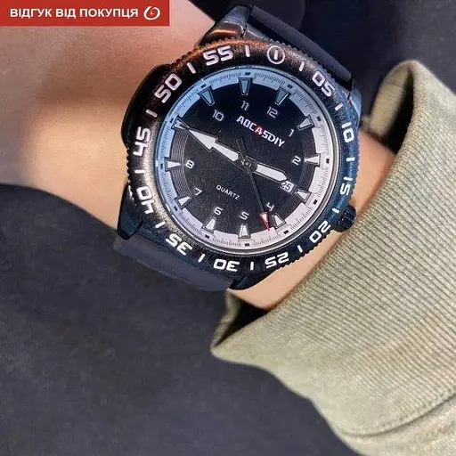 Часы мужские наручные Aocasdiy pain (Черный) - фото 5