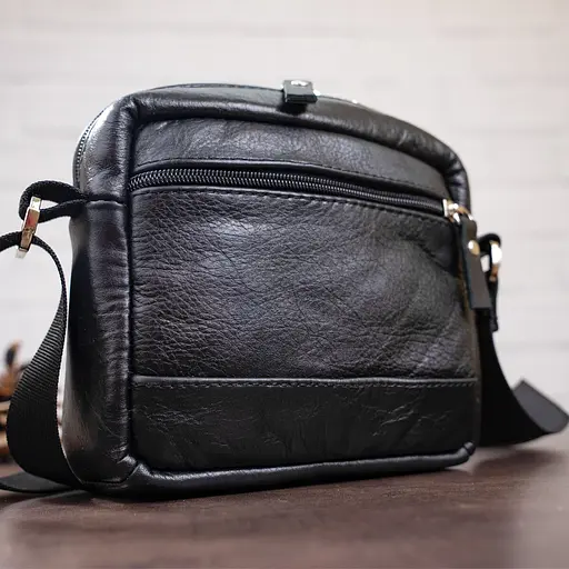 Сумка кожаная мужская SHVIGEL 15х13х7 см sum0012466 - фото 10