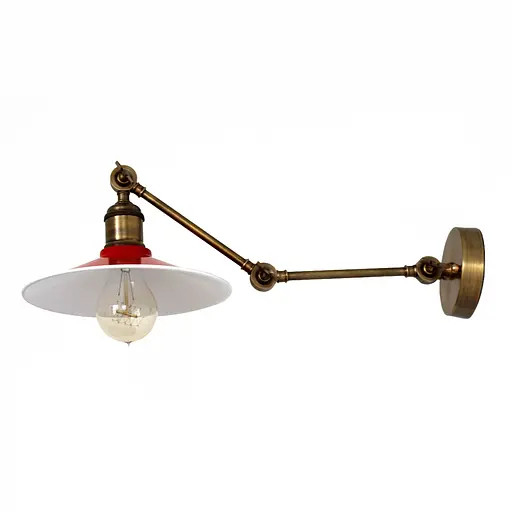 Настінне бра сталеве 3-ох поворотне, PikArt арт. 477 червоний - фото 2