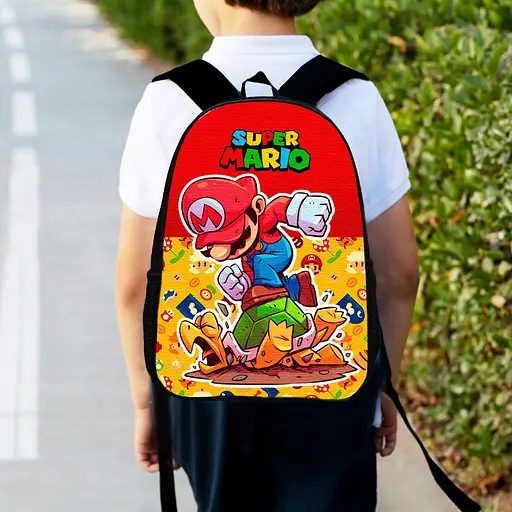 Рюкзак дитячий Маріо "Super Mario" 34х27см, міський ранець для хлопчика з принтом (00357)