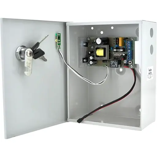 Источник бесперебойного питания MERLION 12В 3А ББП-1245A (один канал, ток заряда до 300мА, заряд до 7А/ч)