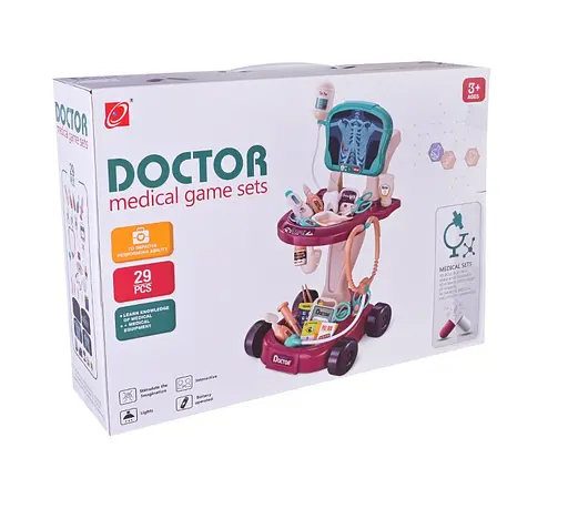 Набір лікаря з рентгеном 660-88, 29 предметів, у коробці (6990891400857) - фото 1