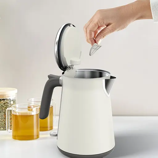 Tefal Електрочайник Collection 1.68л, Strix, нерж. сталь, бежевий - фото 4