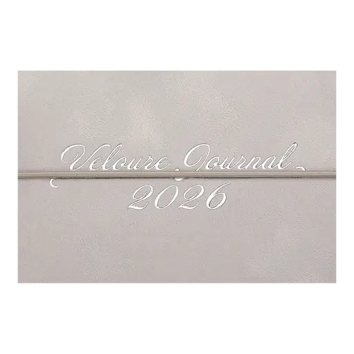 Еженедельник датированный Buromax Velour 2026 153 x 87 мм искусственная кожа светло-серый (BM.2902-20) - фото 5