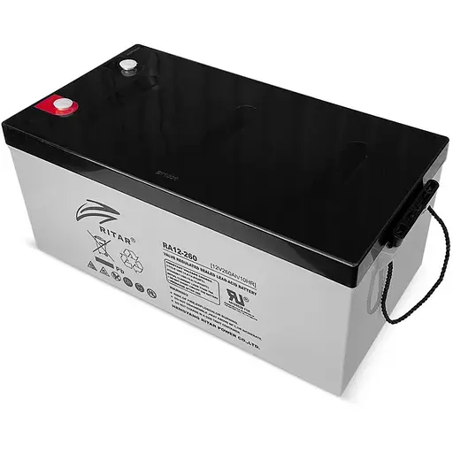 Акумуляторна батарея AGM RITAR RA12-260, Gray Case, 12V 260.0Ah, ( 522 х 268 х 224 ) Q1