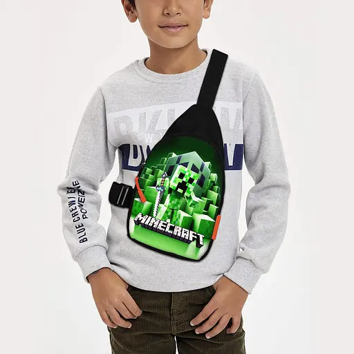 Сумка через плече дитяча Minecraft 29х17 см сумка слінг для хлопчика (02129)