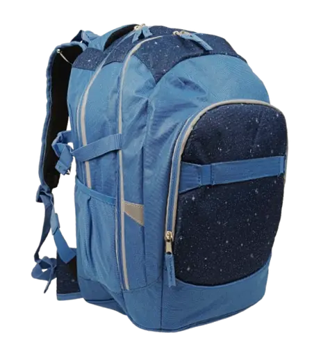 Школьный набор из рюкзака, пенала и сумки для обуви синий LS sum0028851 - фото 4