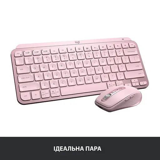 Клавіатура Logitech MX Keys Mini Wireless Illuminated Rose (920-010500) - фото 10