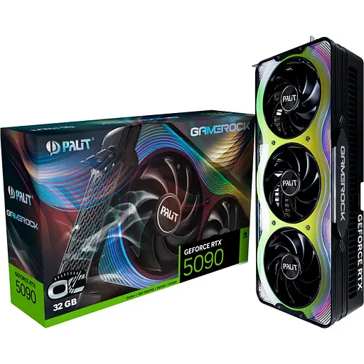 Відеокарта Palit GeForce RTX 5090 GameRock OC 32GB (NE75090S19R5-GB2020G) EU [127271]
