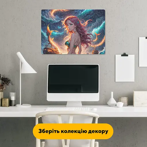 Пазл деревяний Аніме Грація Русалки, А1, Картонна коробка 500+ елементів - фото 6