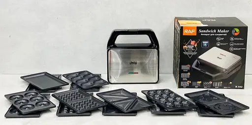 Мультимейкер 7в1 RAF R 552 для кексів, пончиків, вафель 800 Вт - фото 6