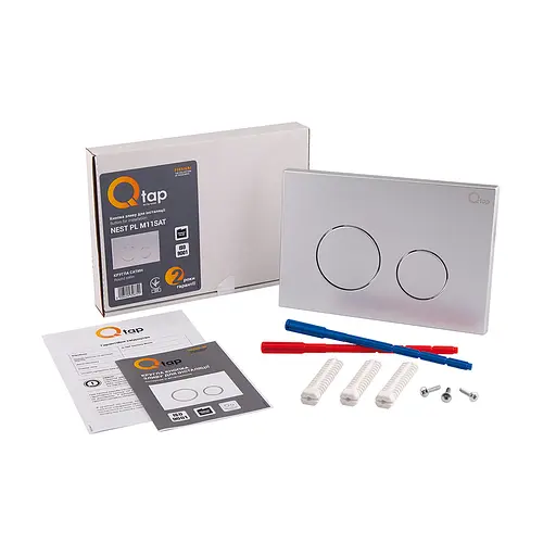 Клавіша змиву Qtap Nest QT0111M11111SAT, Хром матовый - фото 5