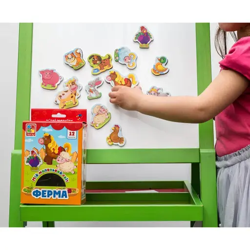 Набор магнитов Vladi Toys Мой маленький мир на магнитах Ферма VT3106-09 (укр) - фото 2