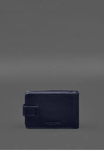 Кожаная обложка-портмоне для удостоверения участника боевых действий (УБД) Синяя - фото 6