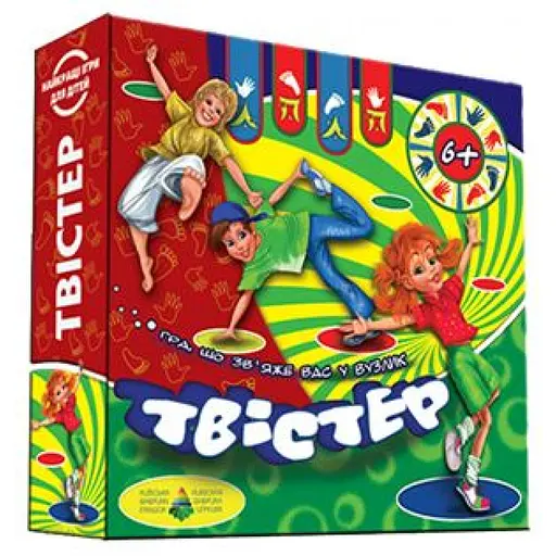 Гра "Твістер" поле 1100х1600 мм, ігрова рулетка 85297 ТМ Энергия+