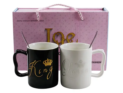 Набір кухлів порцелянових Interos King&Queen LOVE 300 мл 2 шт (445-14) - фото 6