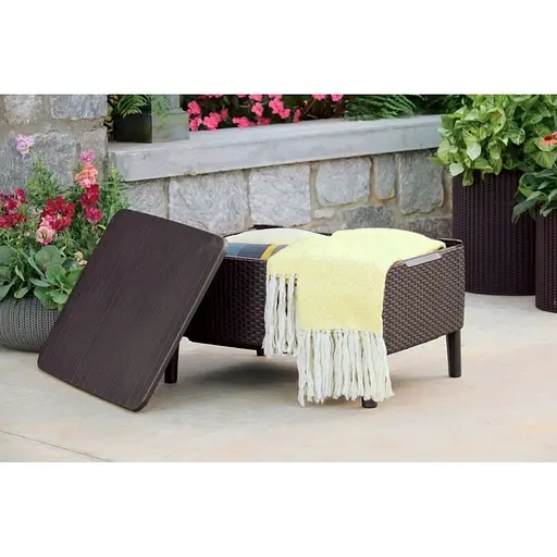 Комплект садовой мебели Keter Salemo 3 seater set коричневый - фото 5