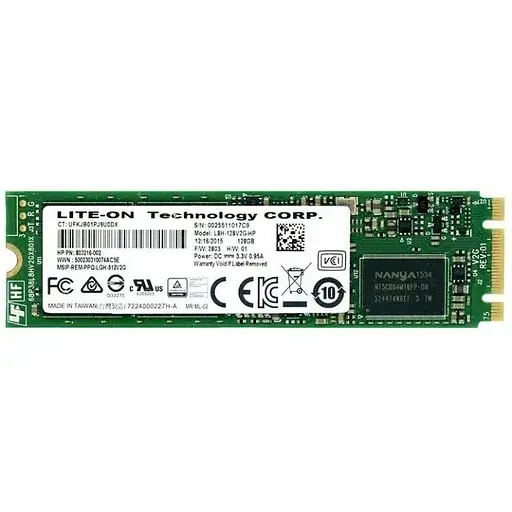 Накопичувач SSD Lite-On M.2 2280 128GB (L8H-128V2G) Б/В - фото 1