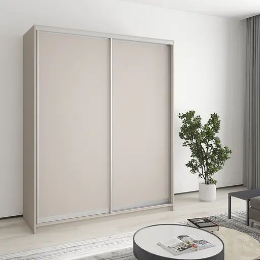 Шафа-купе дводверна MebelStar Комбо AL 2ДСП 170x60x210 см Кашемір (MBS-2712)