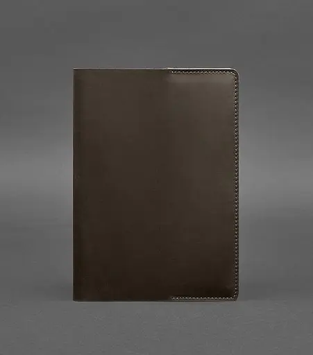 Шкіряна обкладинка для блокнота 6.0 (софт-бук) темно-коричнева - фото 1