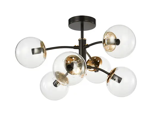 Декоративная люстра INTEREES V 70275-3+3 BK+FG