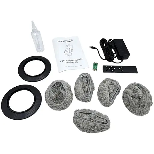 Робот для миття вiкон Grunhelm GRH-RN2-18B круглий 3 режими 50 мл чорний (147804) - фото 11