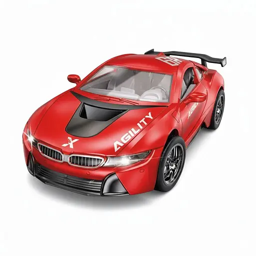 Радиоуправляемая машинка KS 26 Y-02, масштаб 1:22, аккумулятор 3.7V, пульт 49 MHz, подсветка, резиновые шины, Красная