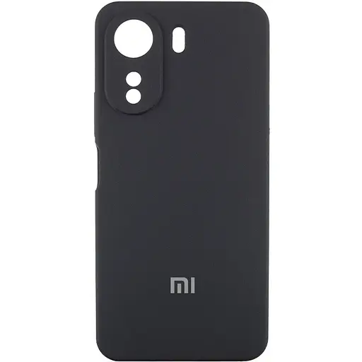 Чехол Lakshmi Silicone Cover Full Camera AA с логотипом для Xiaomi Redmi 13Coco C65 Черный/Black