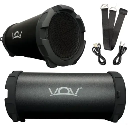 Портативна колонка VOV VOV-S11BK потужна USB micro USB AUX-вхід Bluetooth - фото 2