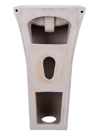 Комплект Qtap Crow: Раковина підлогова моноблок 445x420x840 мм White + Донний клапан PU02O (QT0511G315WN47321) - фото 4