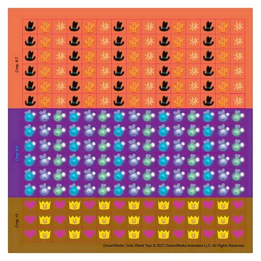 Лабиринты с наклейками "Безумные танцы" Тролли 1249012, 450 наклеек - фото 3