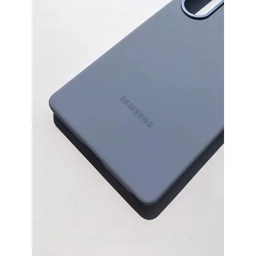 Оригінальний протиударний силіконовий чохол Samsung Silicone Case для Galaxy S25 Ultra Light Blue - фото 6