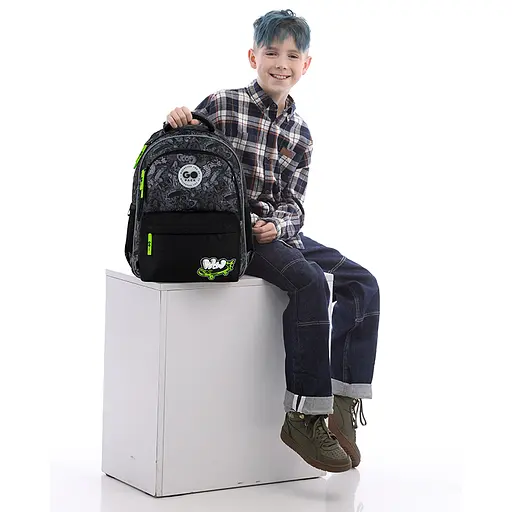 Рюкзак GoPack Education 182M Wow Skate Темно-серый (GO26-182M-7) - фото 16