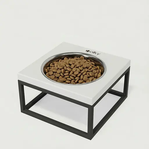 Hollky Base Solo M — миска на підставці для котів і середніх собак (1 × 0,8 л)