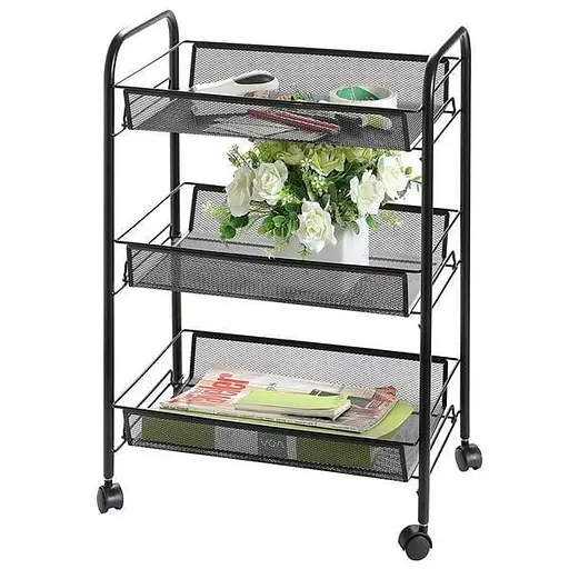 Этажерка мобильная Leobert Loft black - фото 4