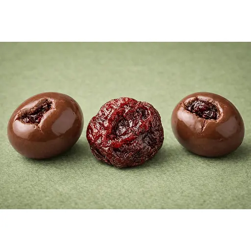 Драже вишня Healthy Choice в чорному шоколаді 50 г - фото 4