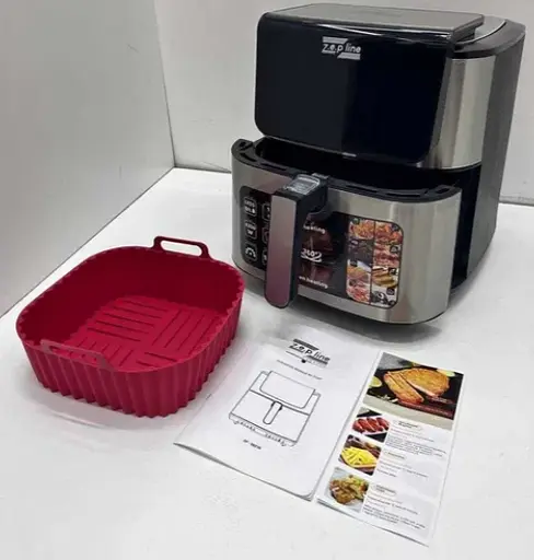 Аерофритюрниця Zepline ZP-00235 на 12л аерогриль з сенсорним керуванням на 2 ТЕНа 4200Вт Чорний - фото 5