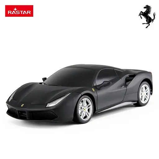 Машинка Rastar Ferrari 488 GTB на управлінні 1:24 чорний 76000 - фото 2