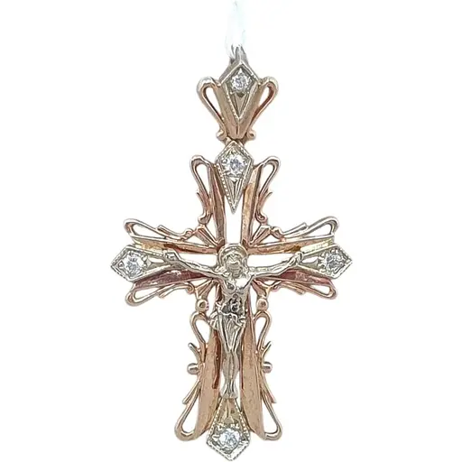 Золотий хрестик Гаразд Розп'яття Христа. 3042259