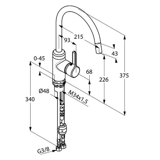 Смеситель для кухни Kludi Bingo Star 428510578 - фото 2