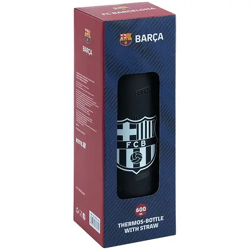 Термос с трубочкой Kite FC Barcelona 600 мл (BC25-1262) - фото 4