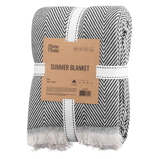 Плед Ardesto Summer 190x220 см черный (ART0920SL) - фото 1