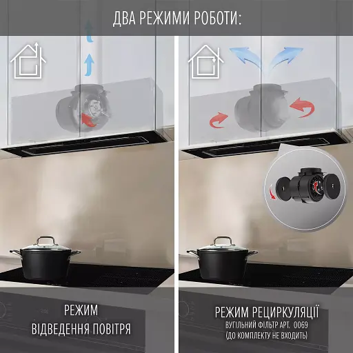 Вытяжка полновстраиваемая PERFELLI NUOVA 6JWRB NERO - фото 8