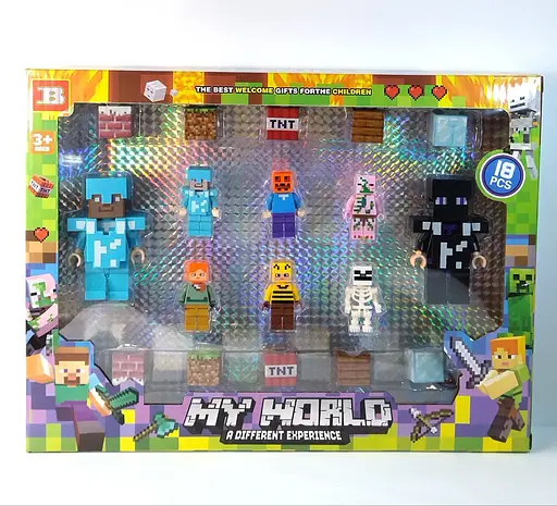 Набір фігурок Майнкрафт, 32x24 см, 23203